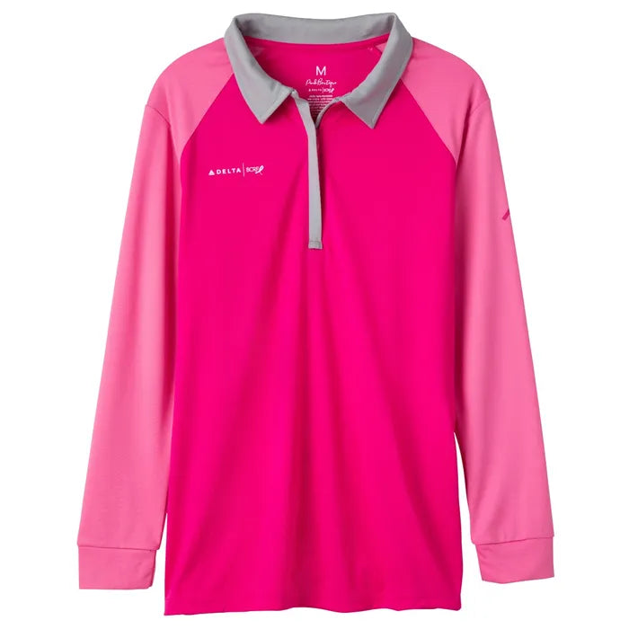 Women's Cut Long Sleeve BCRF Polo