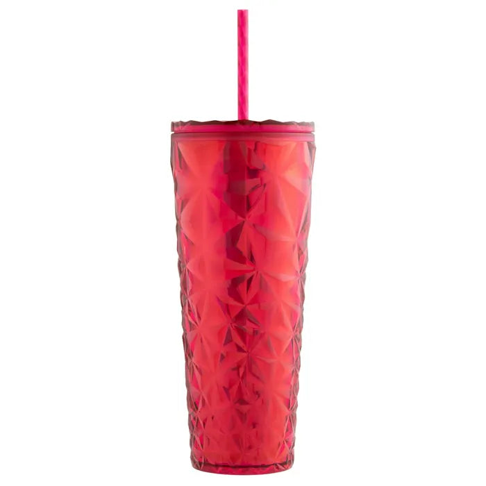 BCRF 3D Plastic Tumbler w/Straw