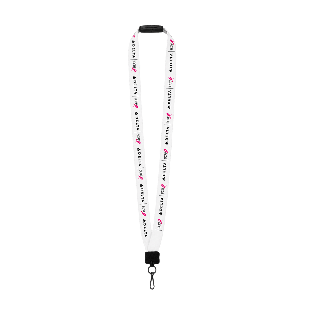 BCRF White Lanyard