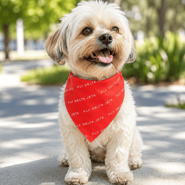 Fly Delta Jets Red Pet Bandana