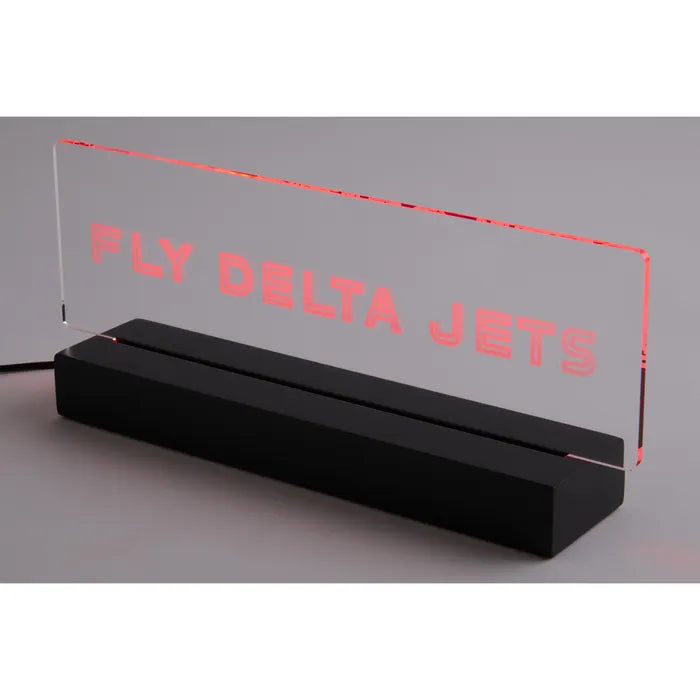 Fly Delta Jets Desktop Sign