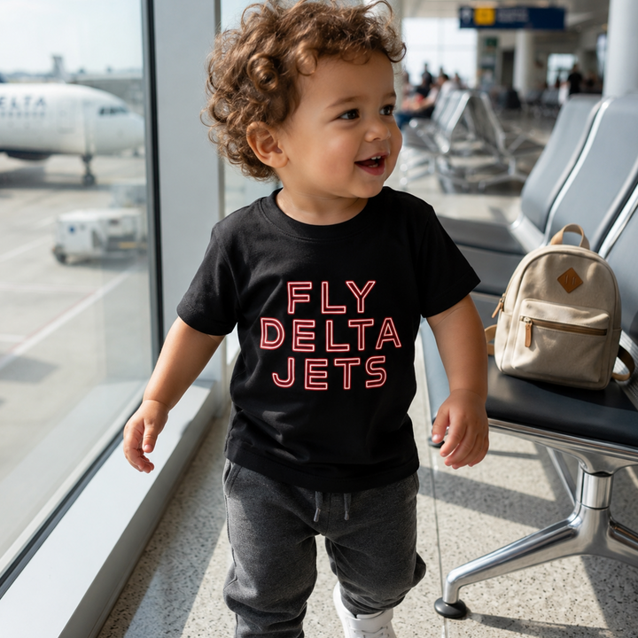Toddler Fly Delta Jets Tee