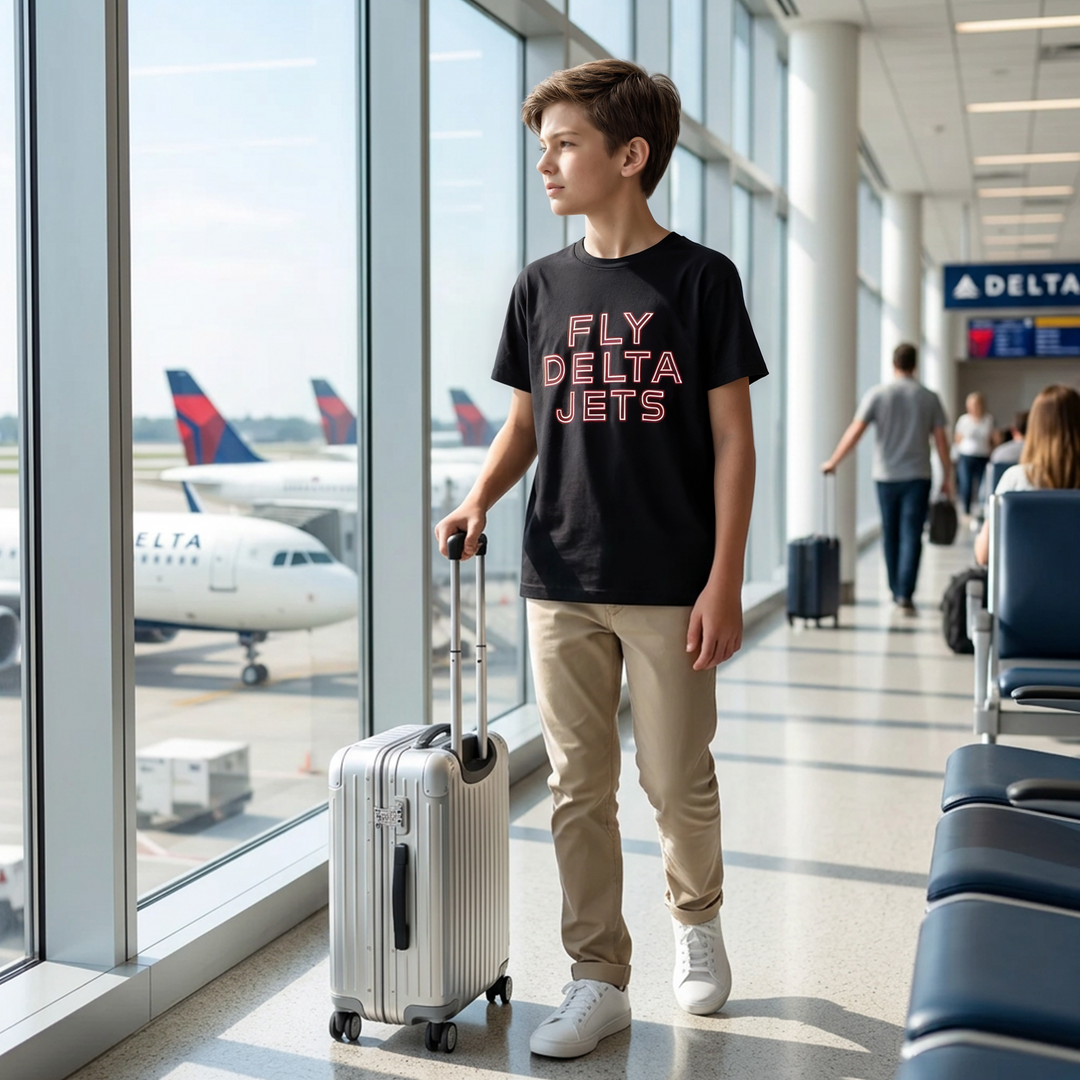 Kids Fly Delta Jets Tee