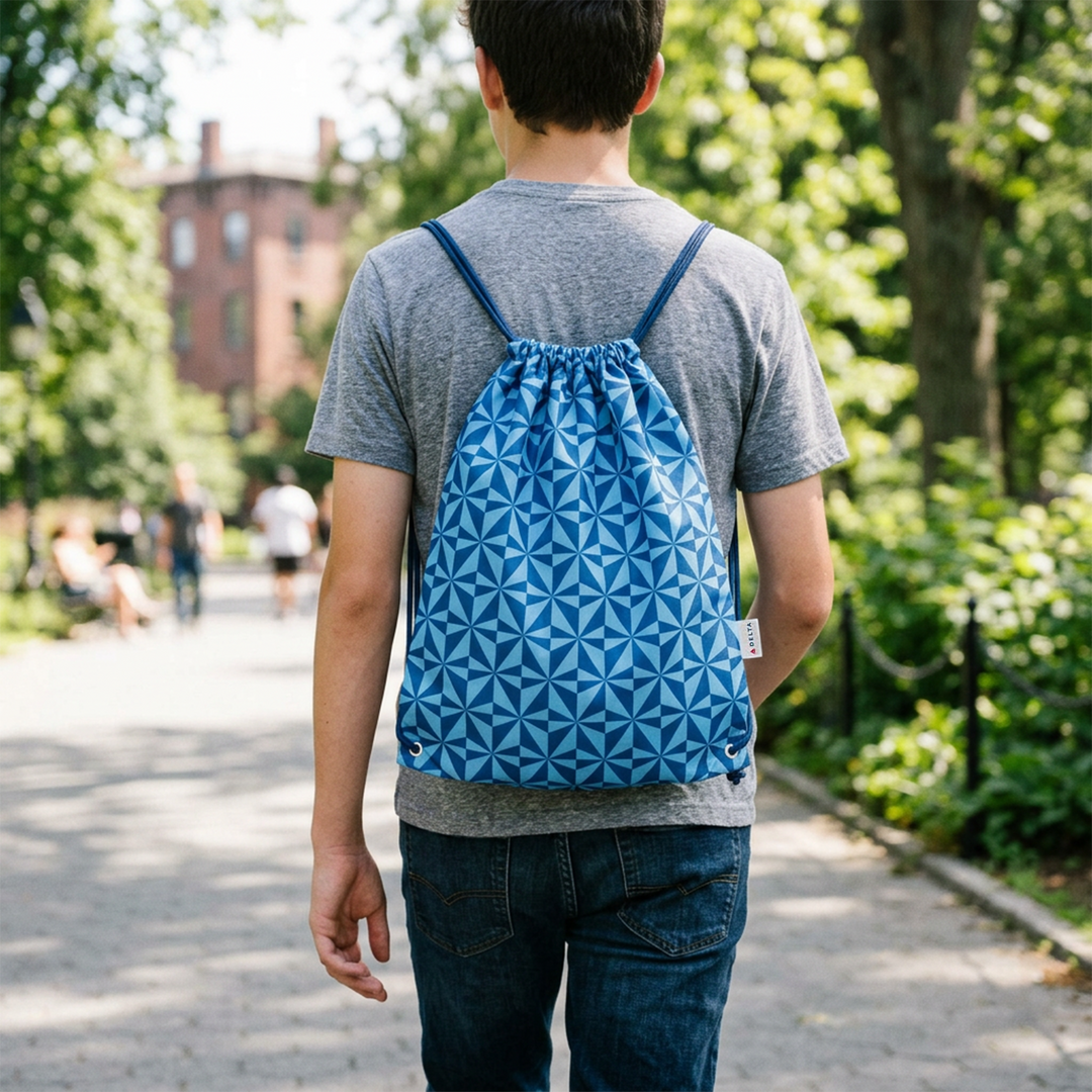 Delta Fragment Drawstring Bag
