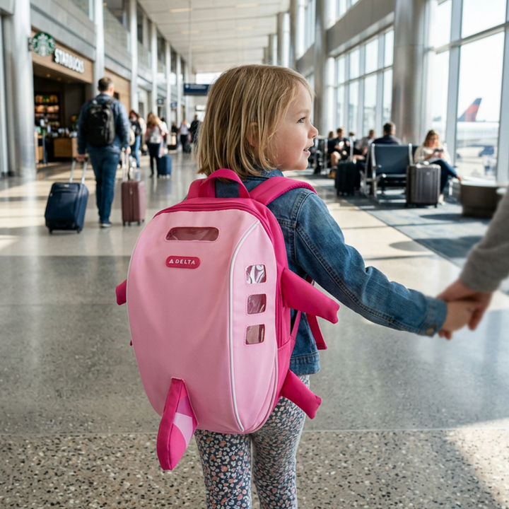 Airplane Backpack Pink