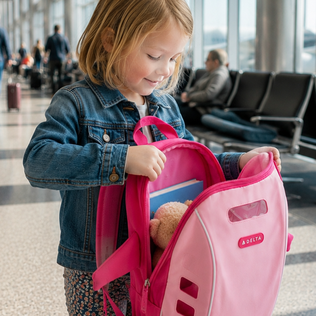 Airplane Backpack Pink