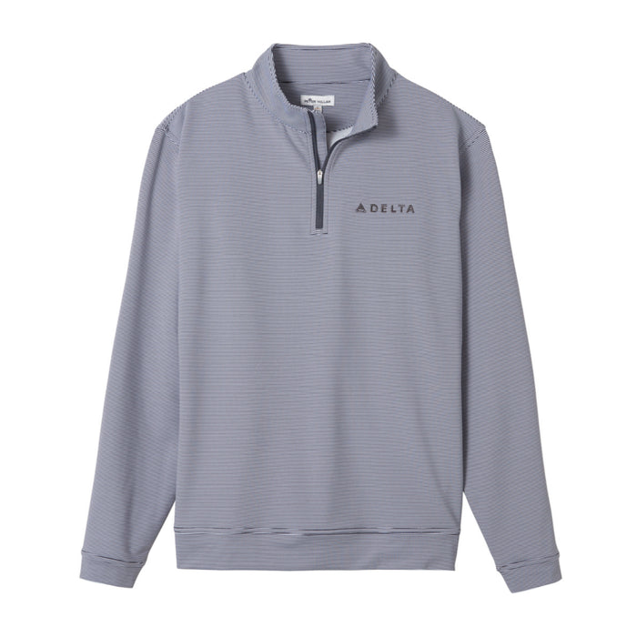 Peter Millar Mini Stripe Stretch 1/4 Zip Pullover