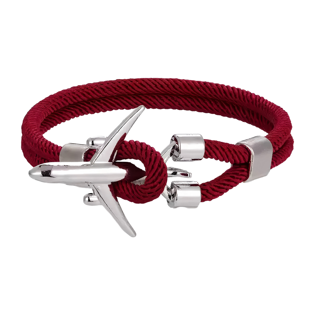 Delta Red Airplane Bracelet - SM