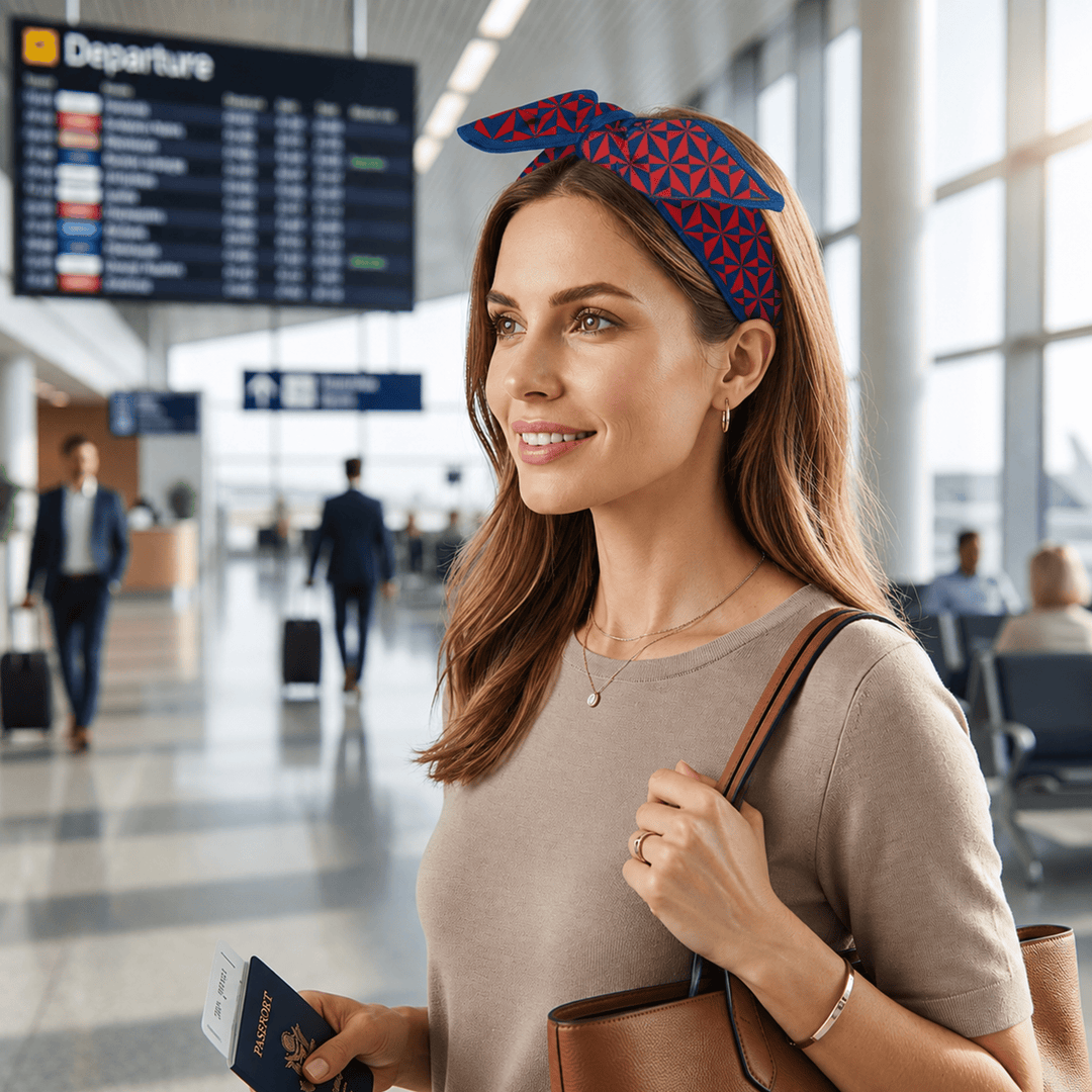 Delta Fragment Top Tie Headband