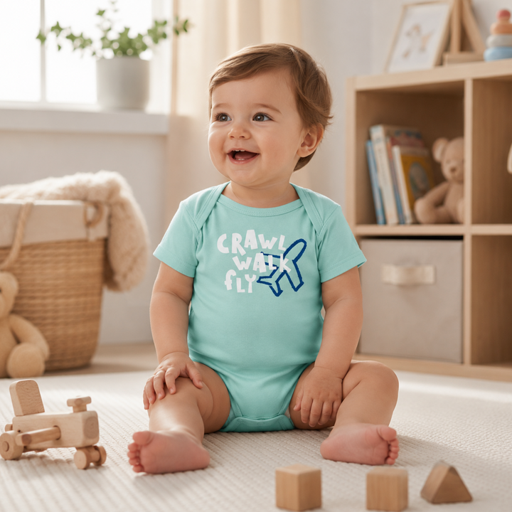 Crawl Walk Fly Onesie