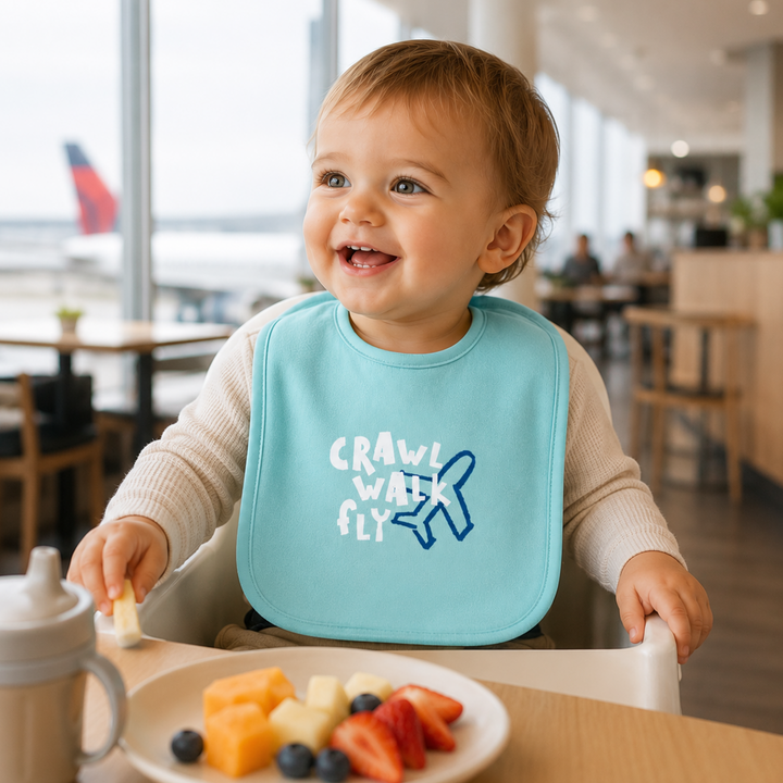 Crawl Walk Fly Bib