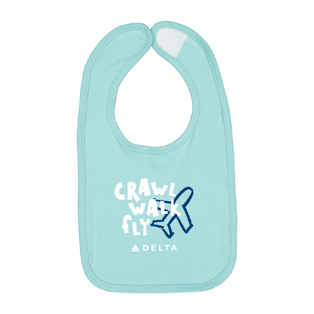 Crawl Walk Fly Bib