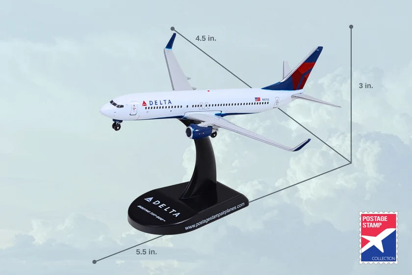 Postage Stamp Delta 737-800 1/300