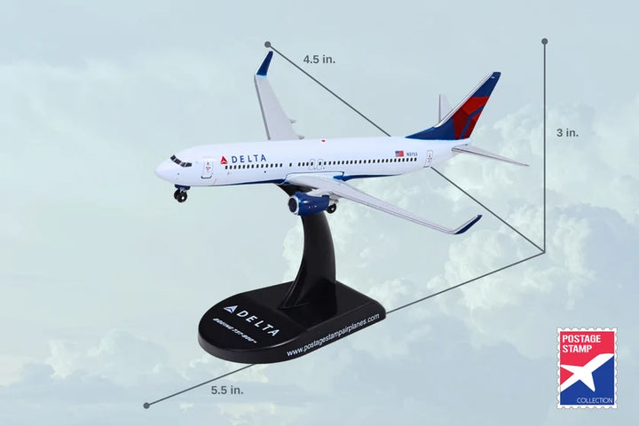 Postage Stamp Delta 737-800 1/300