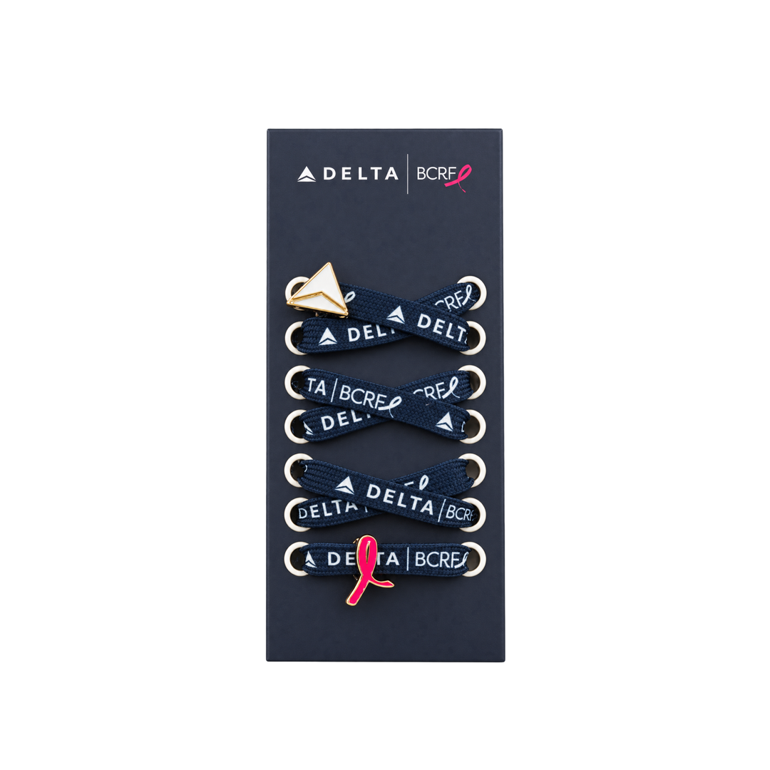 BCRF Shoelace Charm Set