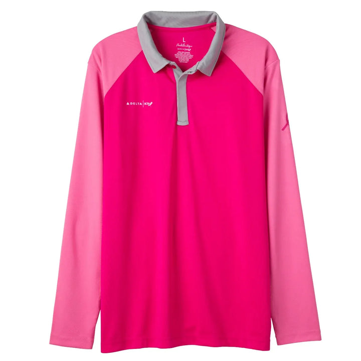 Men's Cut Long Sleeve BCRF Polo